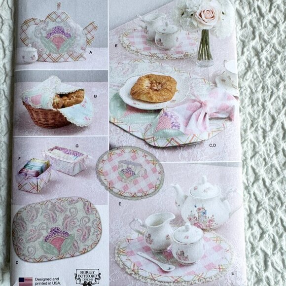 Sewing Patterns Simplicity R11474 Tabletop Accessories Napkin Placemate Tray Mat - Picture 3 of 7